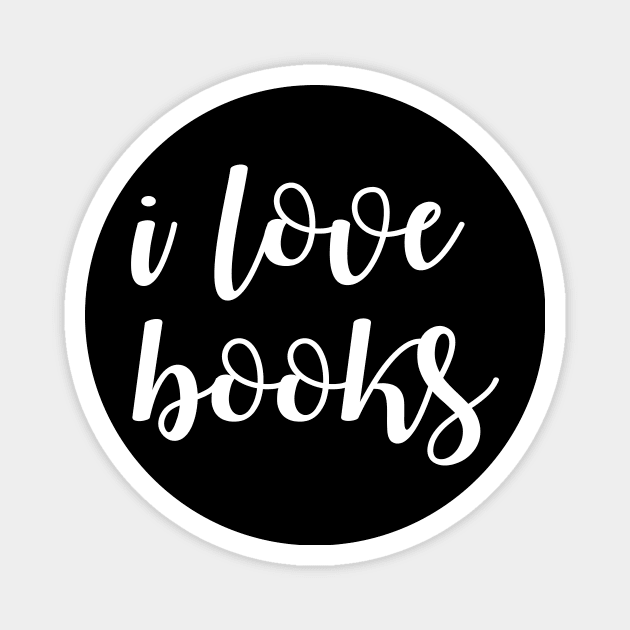 i love books reading books Magnet by lonway